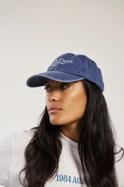 Vice 84 'Sports Dept' Vintage Washed Cap - Denim