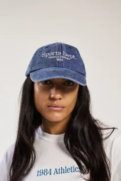 Vice 84 'Sports Dept' Vintage Washed Cap - Denim