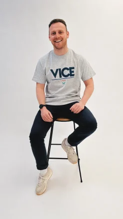 Vice 84 'Sports Tee - Grey *100K CLUB*