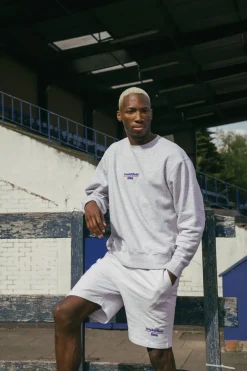 Vice 84 'Track&Field' Embroidered Jogger Shorts - Ash