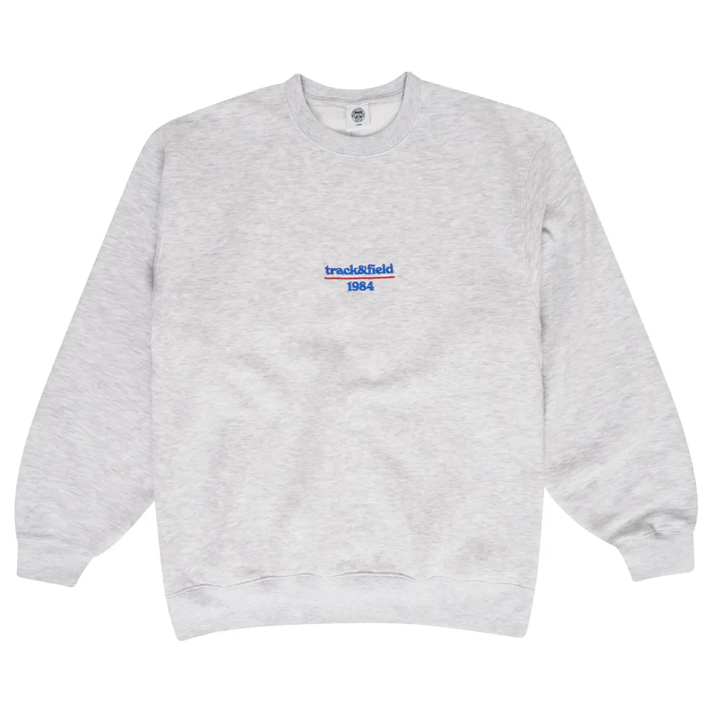 Vice 84 'Track&Field' Embroidered Sweater - Ash