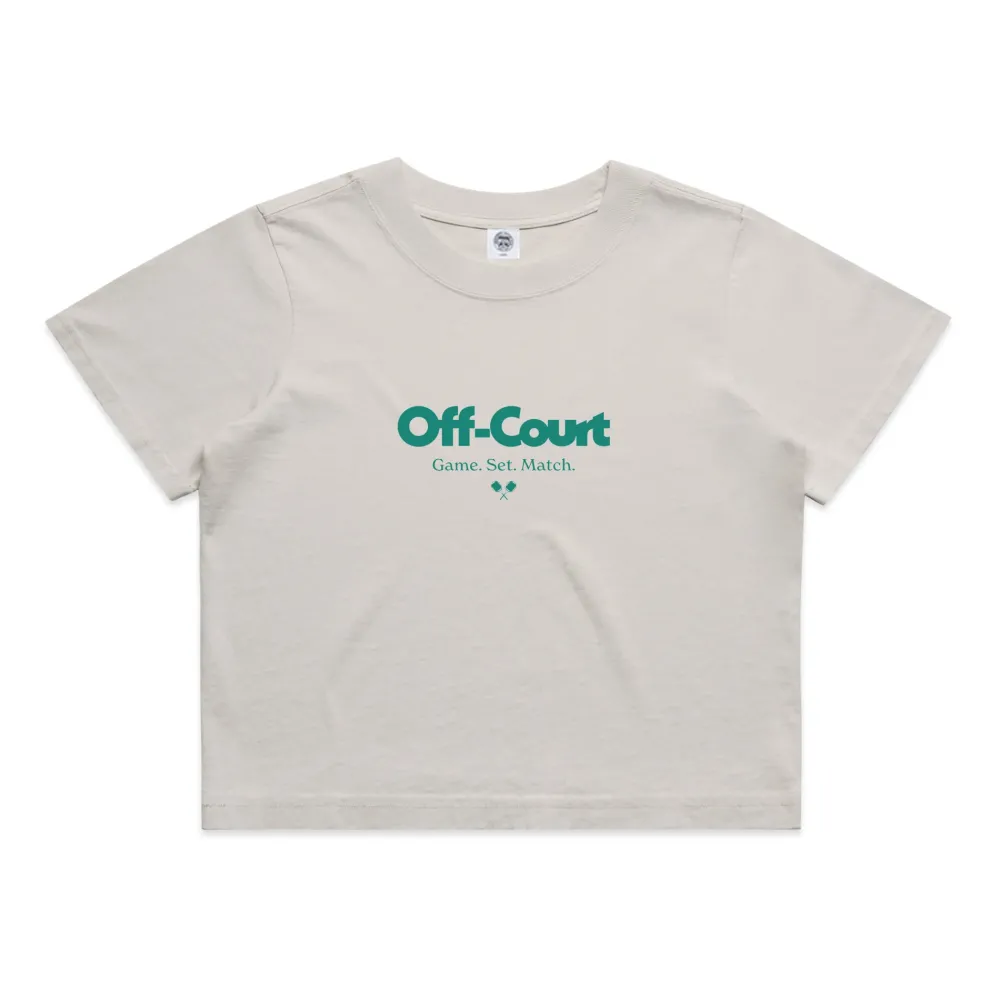 Vice 84 WMNS 'Off-Court GSM' Cropped Heavy Tee - Bone