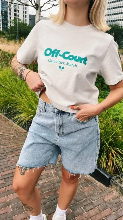 Vice 84 WMNS 'Off-Court GSM' Cropped Heavy Tee - Bone