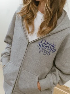 Women Vice 84 Selects by Chloe Hayward Vice 84 WMNS 'Sporting Goods' Zip Hoodie - Ash
