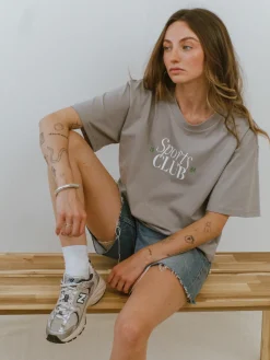 Vice 84 Selects by Chloe Hayward Vice  84 WMNS 'Sports Club' Staple Tee - Storm Grey
