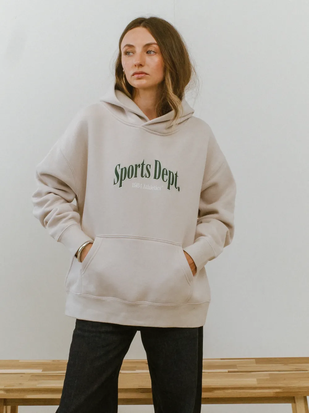 Women Vice 84 Selects by Chloe Hayward Vice 84 WMNS 'Sports Dept' Hoodie - Bone