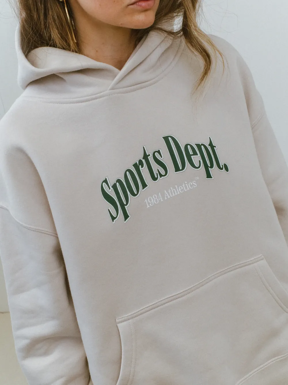 Women Vice 84 Selects by Chloe Hayward Vice 84 WMNS 'Sports Dept' Hoodie - Bone