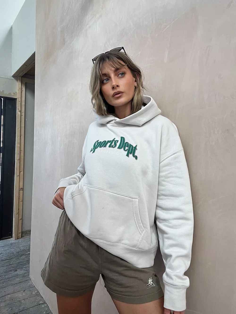 Women Vice 84 Selects by Chloe Hayward Vice 84 WMNS 'Sports Dept' Hoodie - Bone