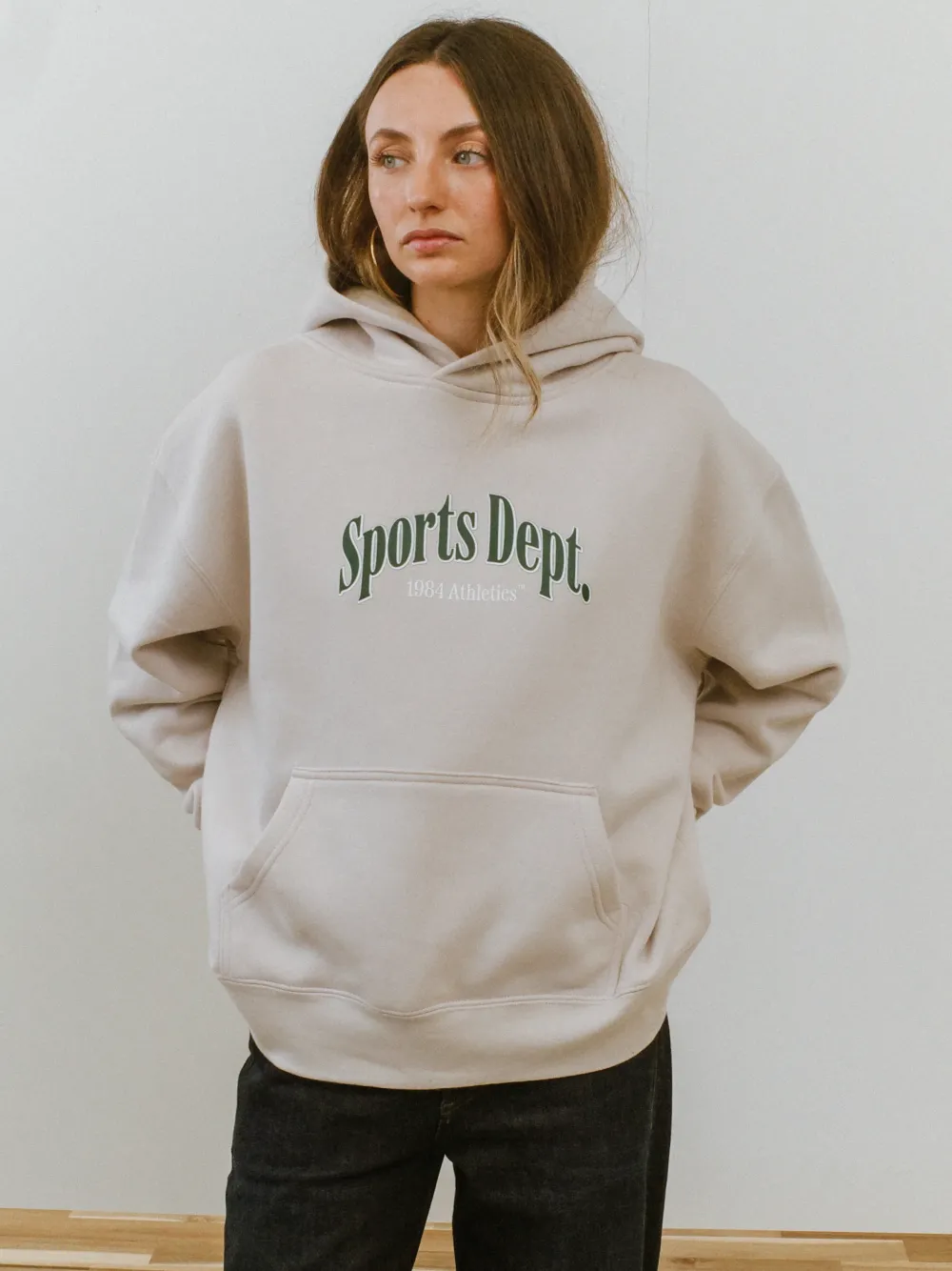 Women Vice 84 Selects by Chloe Hayward Vice 84 WMNS 'Sports Dept' Hoodie - Bone