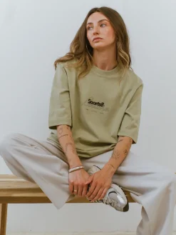 Vice 84 Selects by Chloe Hayward Vice 84 WMNS 'Sports Leisure' Boxy Organic Tee - Sage