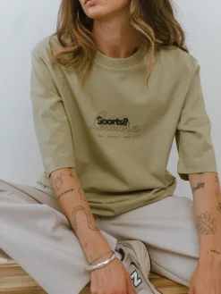 Vice 84 Selects by Chloe Hayward Vice 84 WMNS 'Sports Leisure' Boxy Organic Tee - Sage