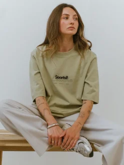 Vice 84 Selects by Chloe Hayward Vice 84 WMNS 'Sports Leisure' Boxy Organic Tee - Sage