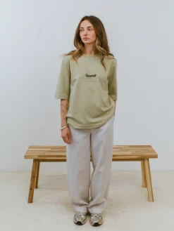 Vice 84 Selects by Chloe Hayward Vice 84 WMNS 'Sports Leisure' Boxy Organic Tee - Sage