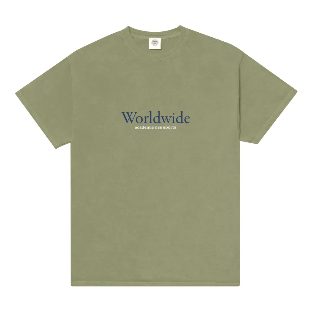 Vice 84 'Worldwide' Vintage Washed Tee - Sage