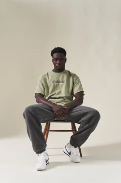 Vice 84 'Worldwide' Vintage Washed Tee - Sage