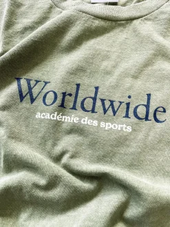 Vice 84 'Worldwide' Vintage Washed Tee - Sage