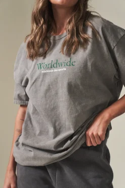 Vice 84 'Worldwide' Vintage Washed Tee - Graphite