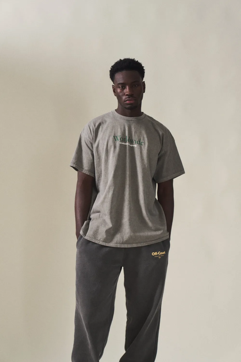 Vice 84 'Worldwide' Vintage Washed Tee - Graphite