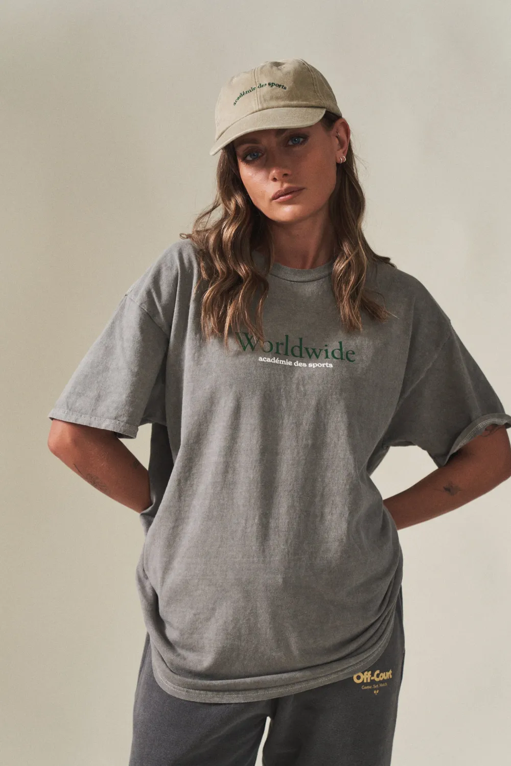 Vice 84 'Worldwide' Vintage Washed Tee - Graphite