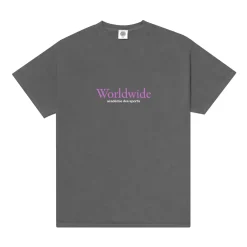 Vice 84 'Worldwide' Vintage Washed Tee - Charcoal