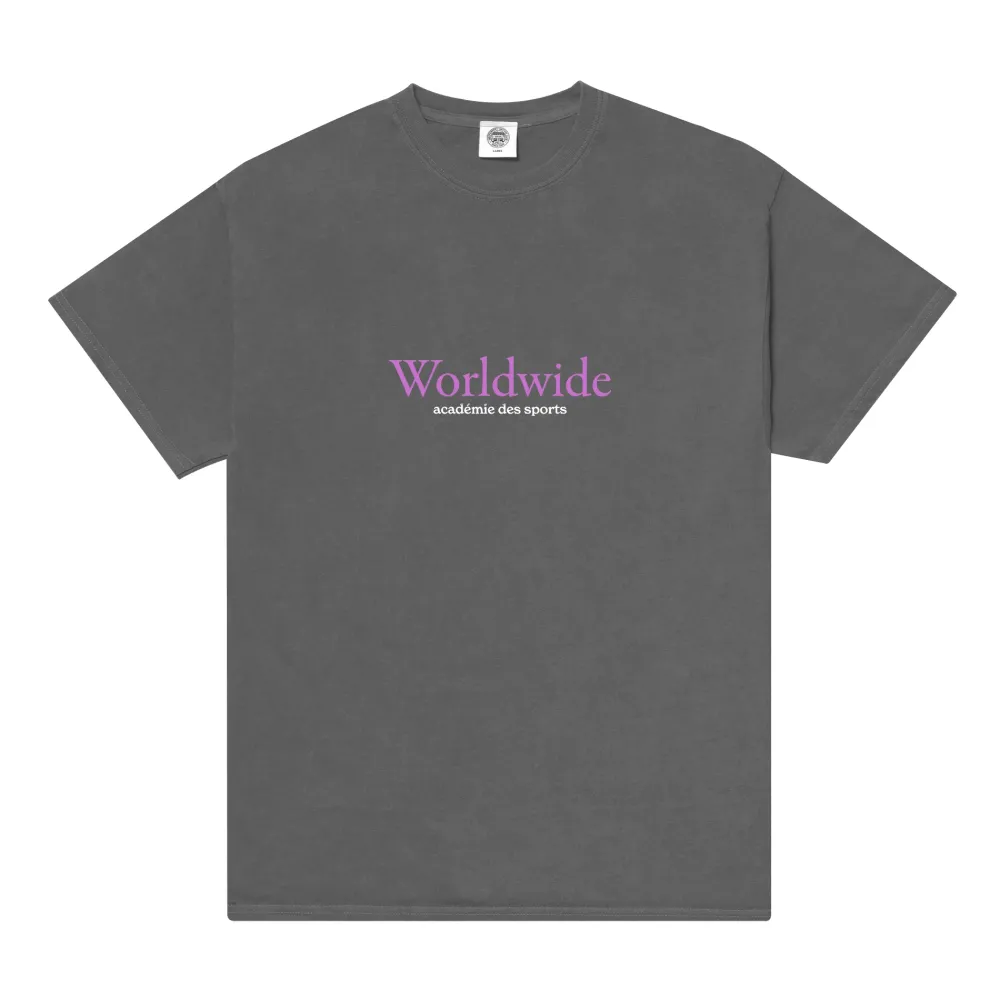 Vice 84 'Worldwide' Vintage Washed Tee - Charcoal