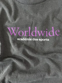 Vice 84 'Worldwide' Vintage Washed Tee - Charcoal