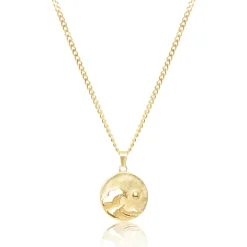 UN:IK Essentials Waves Pendant Necklace - Silver / Gold