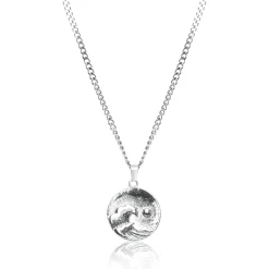UN:IK Essentials Waves Pendant Necklace - Silver / Gold