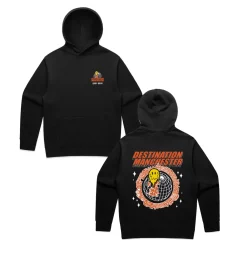 WHP x UN:IK 'Destination Manchester' Hoodie - Black