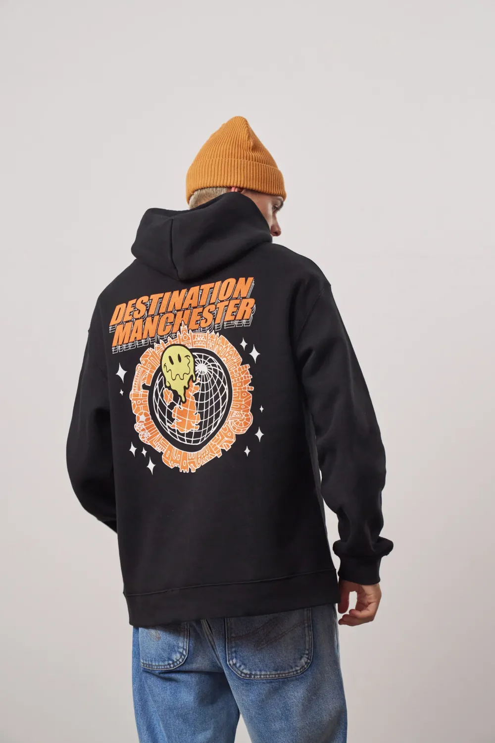 WHP x UN:IK 'Destination Manchester' Hoodie - Black