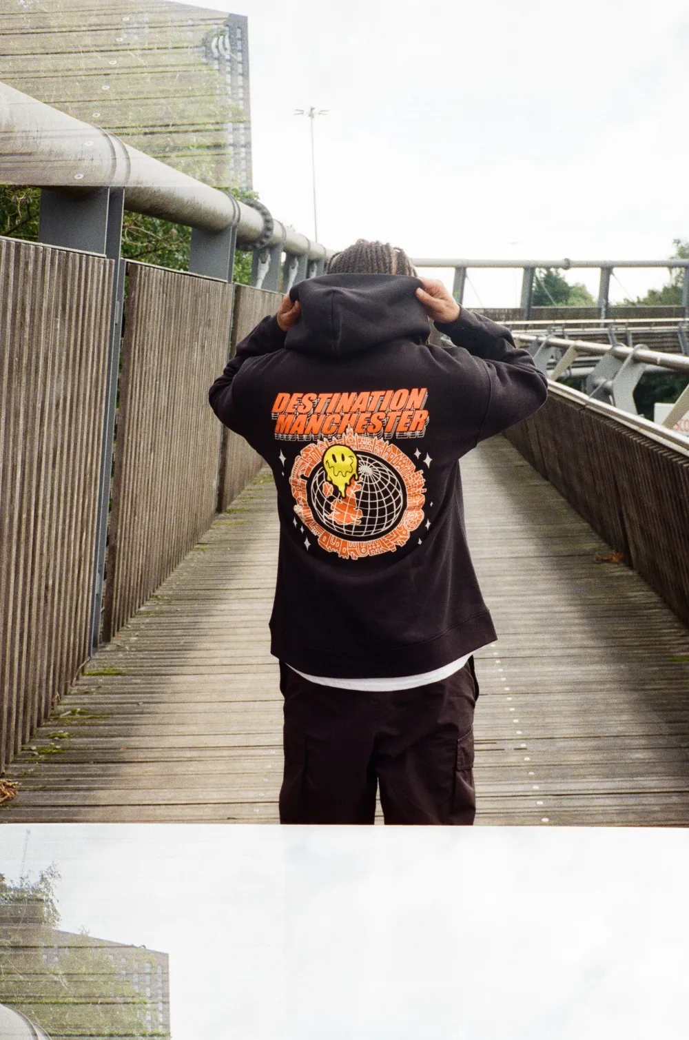WHP x UN:IK 'Destination Manchester' Hoodie - Black