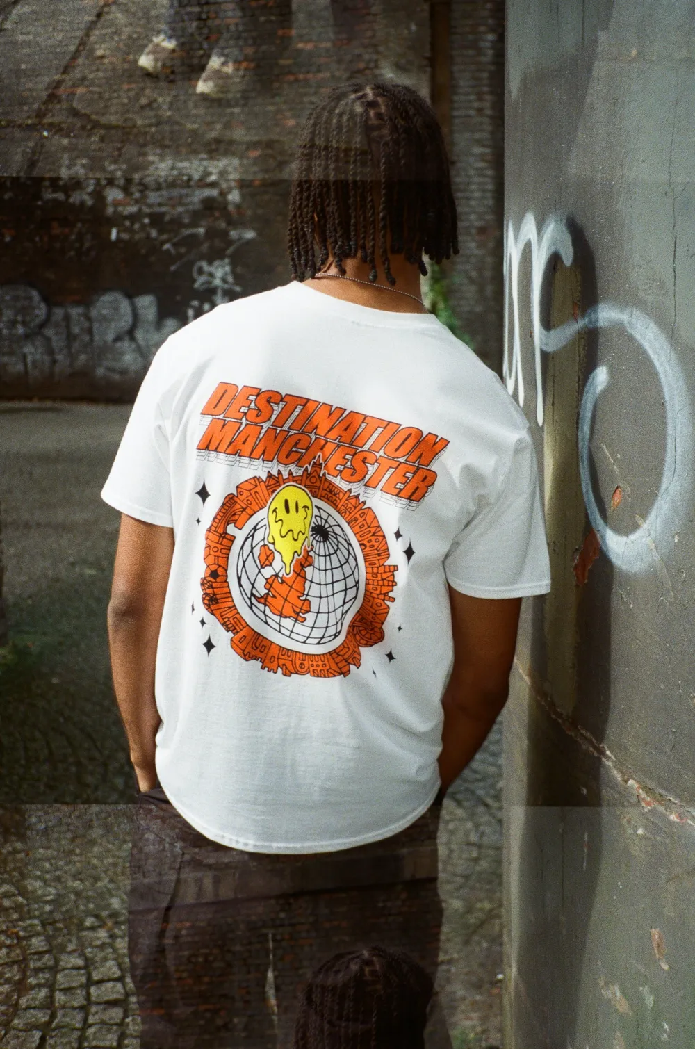 WHP x UN:IK 'Destination Manchester' Tee - White