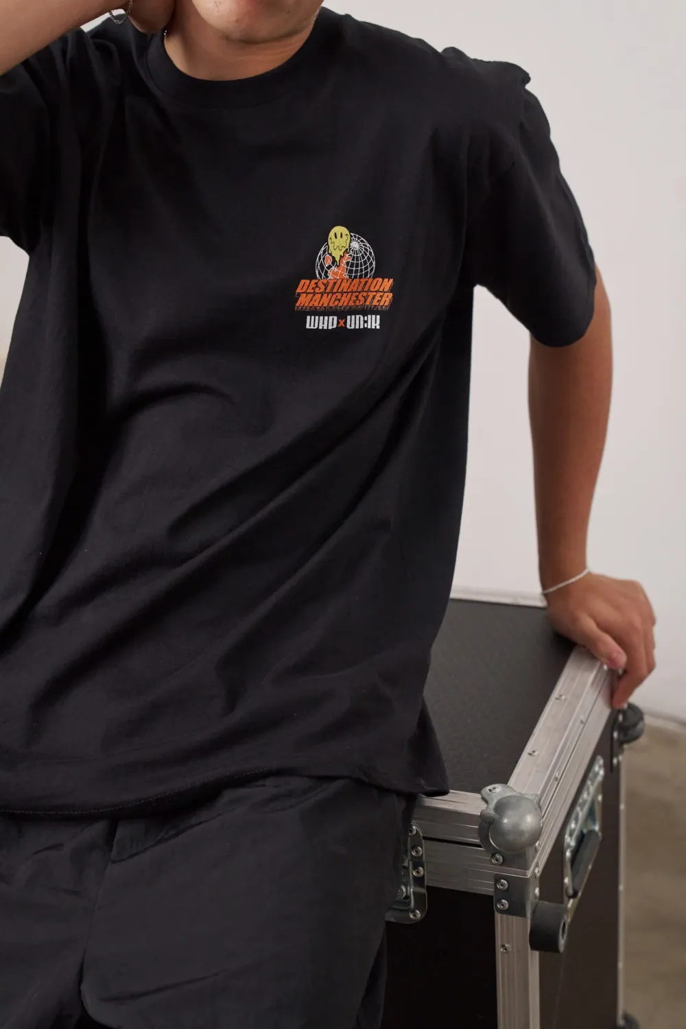 WHP x UN:IK 'Destination Manchester' Tee - Black