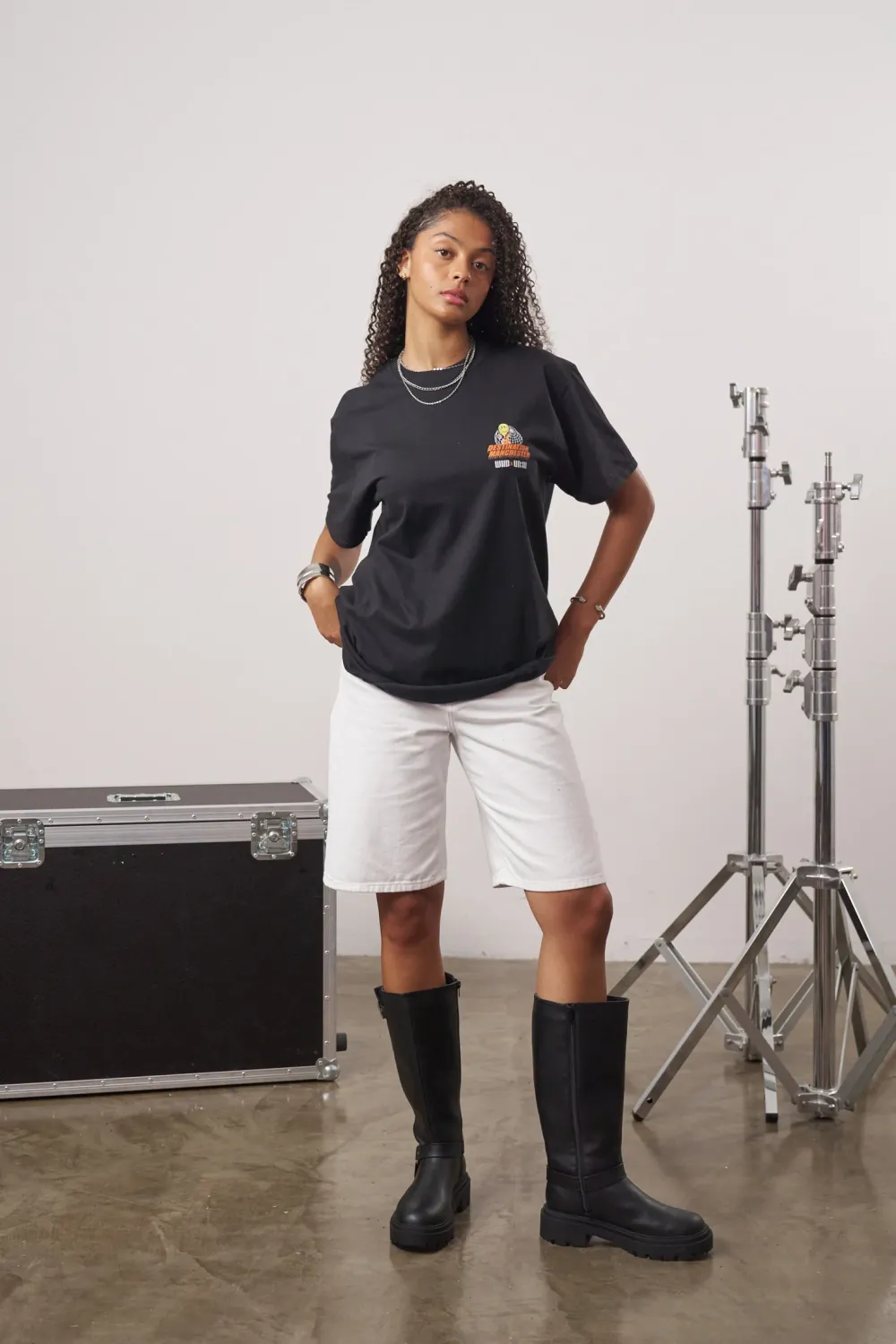 WHP x UN:IK 'Destination Manchester' Tee - Black