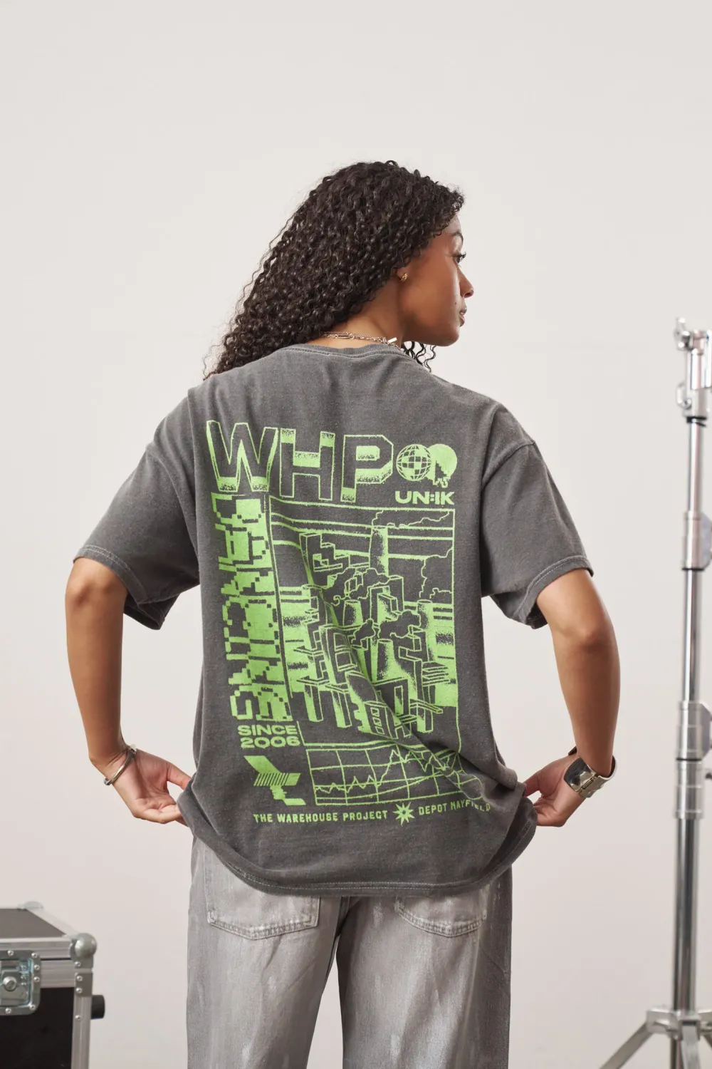 WHP x UN:IK 'Since 2006' Vintage Washed Tee - Black