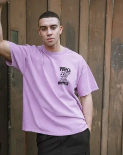 Gordos Pizzeria World Famous Gordos 'Call The Gang' Vintage Washed Tee - Pink