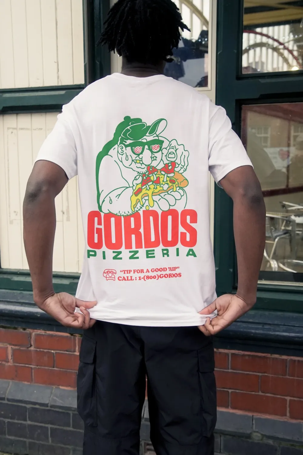 Gordos Pizzeria World Famous Gordos 'Good Trip' Tee - White