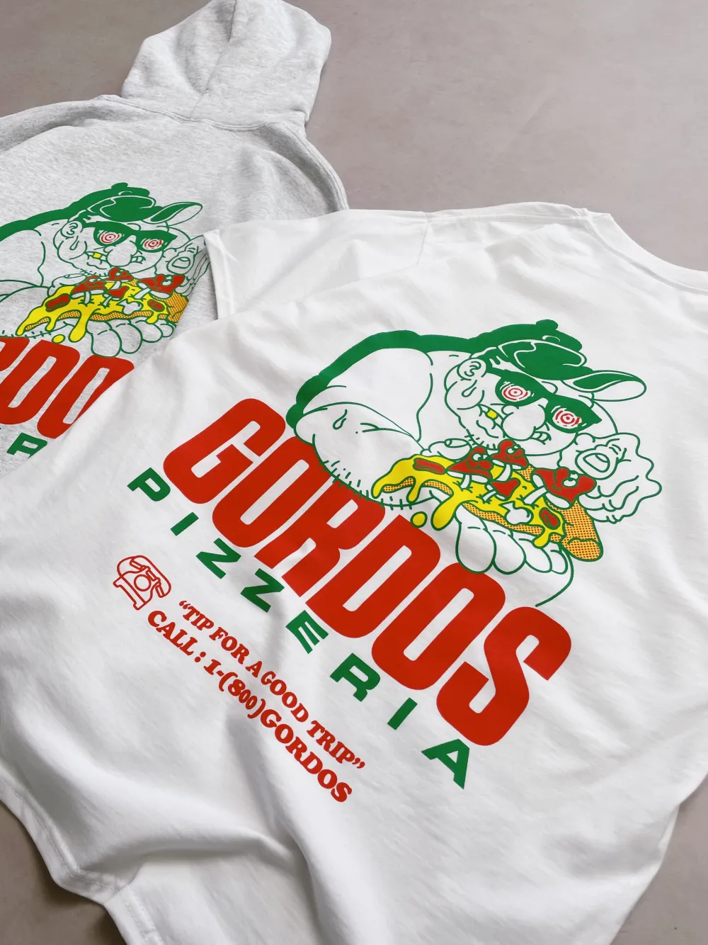 Gordos Pizzeria World Famous Gordos 'Good Trip' Tee - White