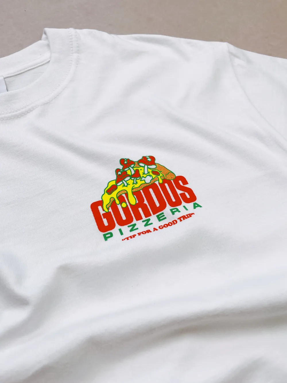 Gordos Pizzeria World Famous Gordos 'Good Trip' Tee - White