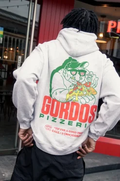 Gordos Pizzeria World Famous Gordos 'Good Trip' Hoodie - Ash Grey