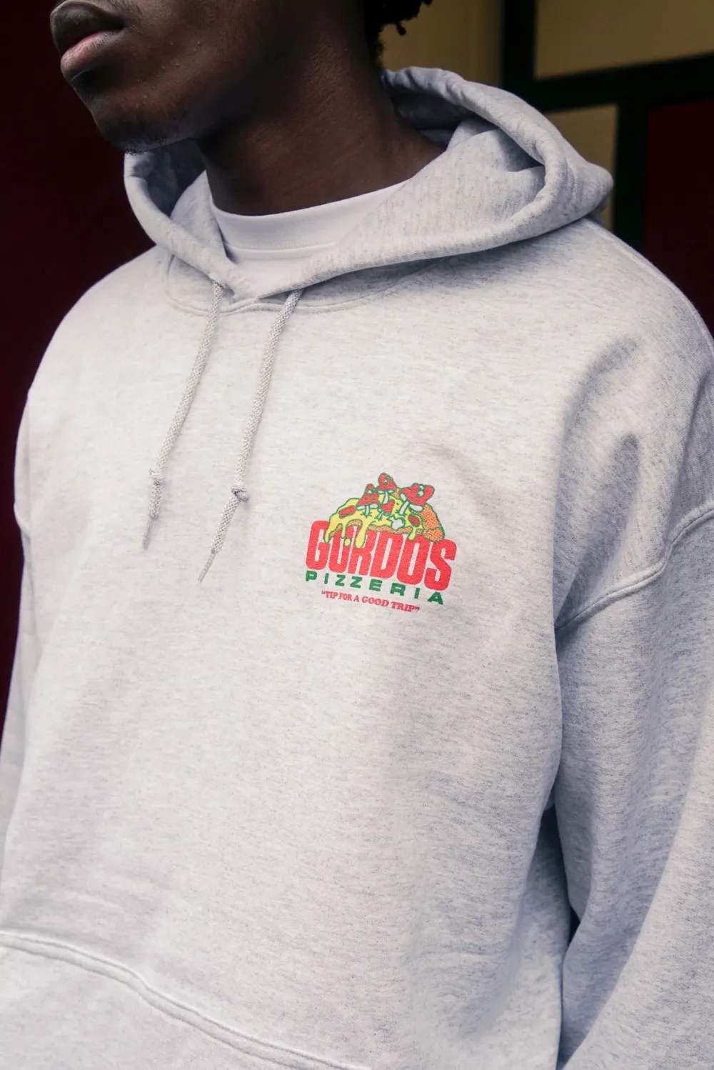 Gordos Pizzeria World Famous Gordos 'Good Trip' Hoodie - Ash Grey