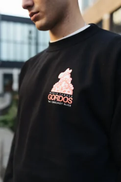 Gordos Pizzeria World Famous Gordos 'Gordos' Sweater - Black