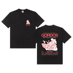 Gordos Pizzeria World Famous Gordos 'Gordos' Tee - Black