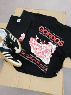 Gordos Pizzeria World Famous Gordos 'Gordos' Tee - Black