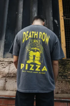 Gordos Pizzeria World Famous Gordos 'Last Slice' Vintage Washed Tee - Black