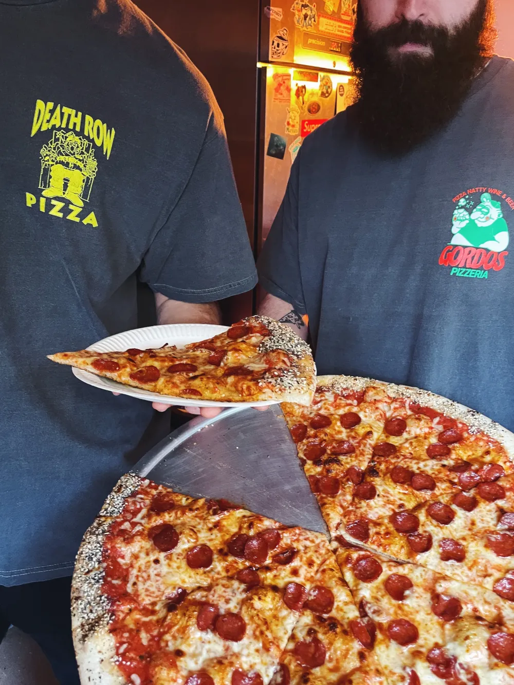 Gordos Pizzeria World Famous Gordos 'Last Slice' Vintage Washed Tee - Black