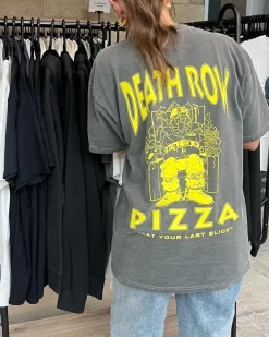 Gordos Pizzeria World Famous Gordos 'Last Slice' Vintage Washed Tee - Black