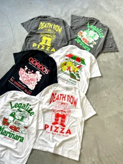 Gordos Pizzeria World Famous Gordos 'Last Slice' Vintage Washed Tee - Black