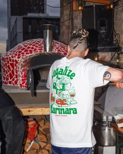 Gordos Pizzeria World Famous Gordos 'Legalize Marinara' Tee - White