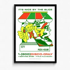 Gordos Pizzeria World Famous Gordos 'Nice By The Slice' Art Print